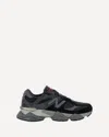 New Balance Mens Black 9060 Suede And Mesh Low-top Trainers In Black