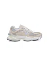 New Balance Beige Suede Leather And Fabric 9060 Sneakers