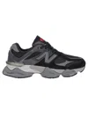 New Balance Mens Black 9060 Suede And Mesh Low-top Trainers In Black