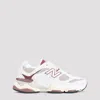 New Balance 9060 Low-top Sneakers In Linen And Burgundy In Burgundy