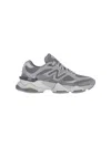New Balance Mens Slate Grey White Grey 9060 Suede And Mesh Low-top Trainers In Gray