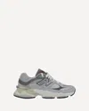 New Balance Grey Low Top Sneakers With Logo Detail On The Side In Suede And Tech Fabric Man In Gray