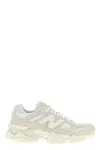 New Balance Womens Bisque 9060 Suede And Mesh Trainers In Gray