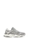 New Balance 9060 Grey Sneakers With Lateral Logo In Suede Unisex In Gray