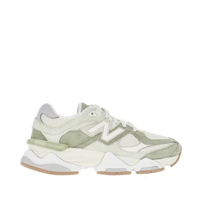 New Balance Womens Garter Snake Grey 9060 Suede And Mesh Trainers In Animal Print