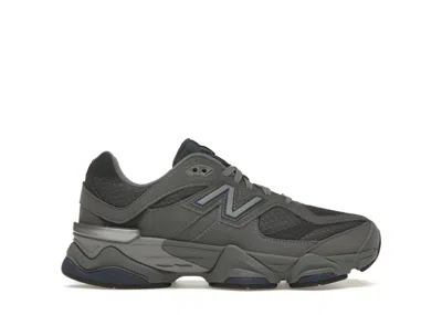 Pre-owned New Balance 9060 Sneakers In Castlerock/navy Blue/silver Metallic In Multi