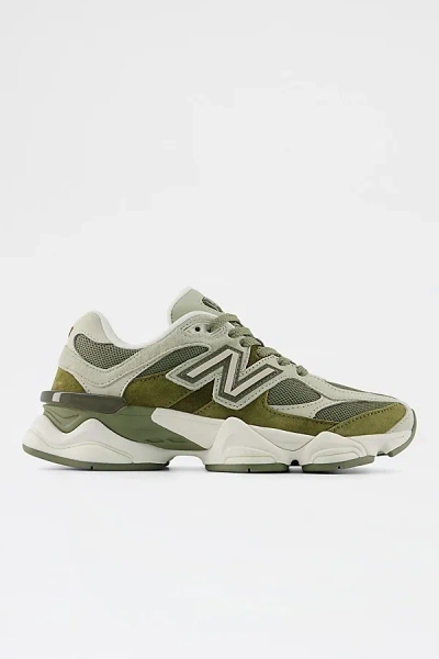 New Balance 9060 Sneakers In Dark Olivine/olivine At Urban Outfitters In Green