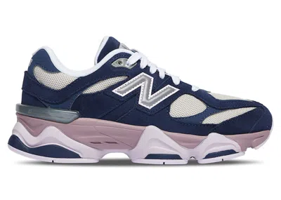 Pre-owned New Balance 9060 Sneakers In Navy Blue/ice Wine In Multi