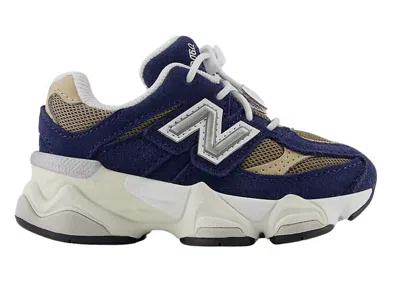 Pre-owned New Balance 9060 Sneakers In Navy Blue/mushroom