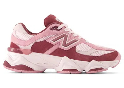 Pre-owned New Balance 9060 Sneakers In Pink Granite/washed Burgundy