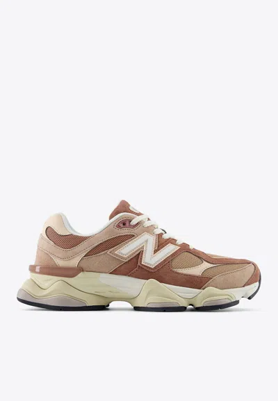 New Balance 9060 Sneakers In Sparrow With Flat Taupe And Vintage Rose In Brown