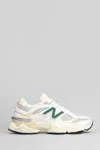 New Balance 9060 Leather And Mesh Low-top Sneakers In White