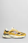 New Balance 9060 Sneakers In Yellow Suede And Fabric In Yellow