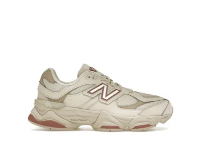 Pre-owned New Balance 9060 Sparrow Sneakers In Bone/maroon