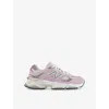 New Balance Womens Rose Sugar 9060 Suede And Mesh Low-top Trainers In Multicolor