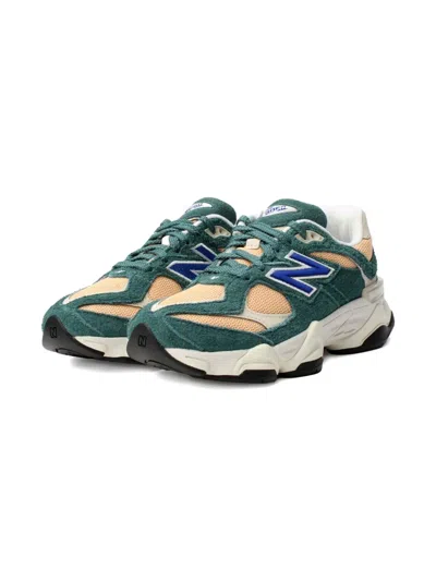 New Balance Kids' 9060 Suede Trainers In Green