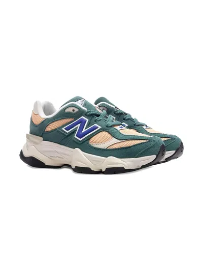 New Balance Kids' 9060 Suede Trainers In Green