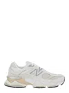 New Balance 9060 White Sneaker With Side Logo And Chunky Sole In Suede Unisex In White