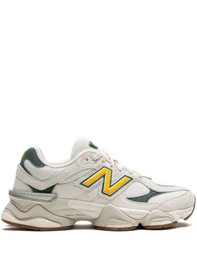 New Balance 9060 "white/green" Sneakers In Neutrals