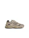 New Balance 9060e Ivory Leather Blend Sneakers In Brown