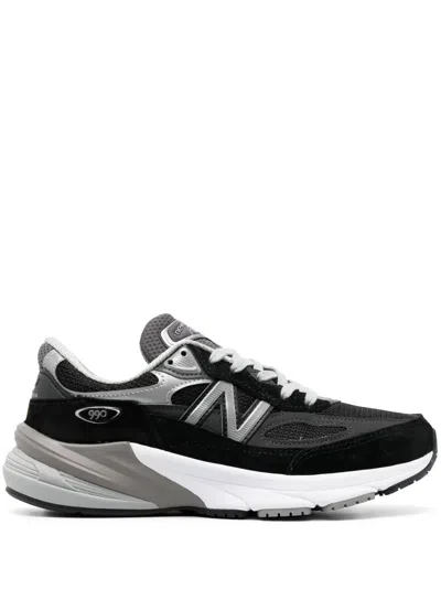 New Balance Mesh Upper Sneakers Contrast Midsole In Black