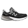 New Balance Printed Suede Mesh Sneakers With Cushioned Sole In Nero