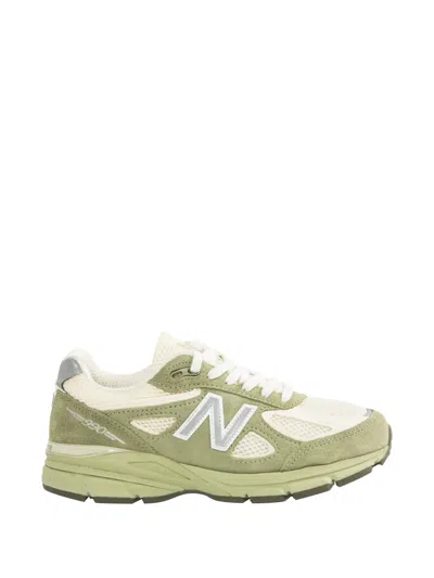 New Balance 990 Panelled Sneakers In Green
