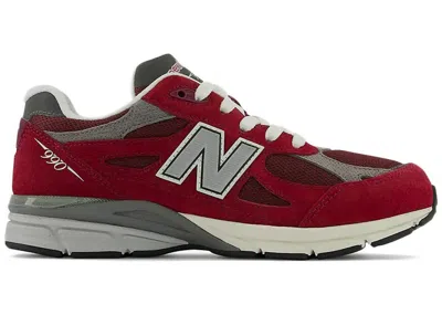 Pre-owned New Balance 990v3 Miusa Teddy Santis Sneakers In Scarelet Red/marblehead