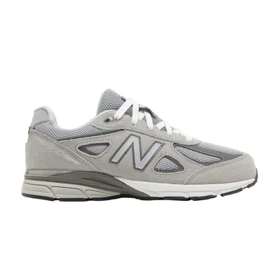Pre-owned New Balance 990v4 Big Kid Wide 'kool Grey Silver Filigree' | Kid's Size 6.5 In Gray