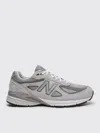 New Balance 990v4 Leather-trimmed Suede And Mesh Sneakers In Gray