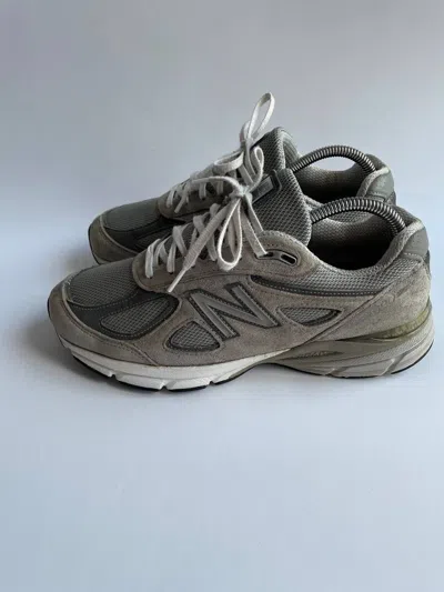 Pre-owned New Balance 990v4 Grey Suede Usa 990 993 Shoes In Suede Grey