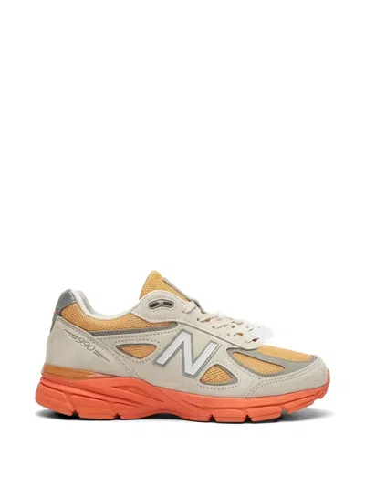 New Balance 990v4 Mesh-panel Sneakers In Neutral
