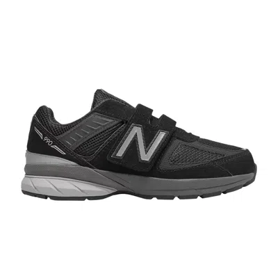 Pre-owned New Balance 990v5 Hook And Loop Little Kid Wide 'black' | Kid's Size 1