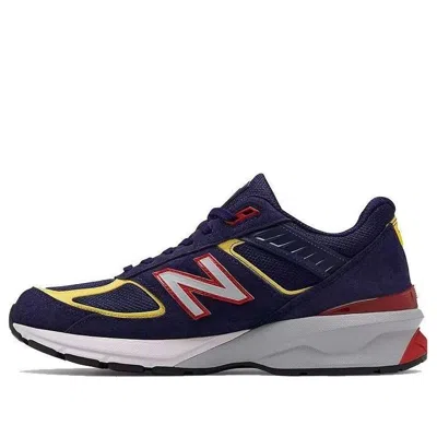 New Balance Men's Made In Usa 990v5 In Purple/yellow