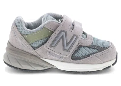 Pre-owned New Balance 990v5 Velcro Sneakers In Grey/white