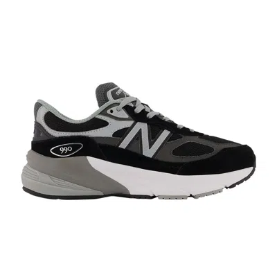 Pre-owned New Balance 990v6 Big Kid Wide 'black Silver' | Kid's Size 7
