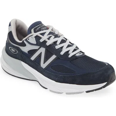New Balance 990v6 Core Running Shoe In Navy/navy