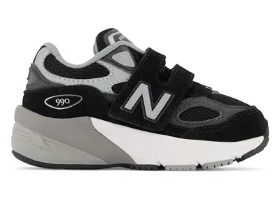 Pre-owned New Balance 990v6 Hook And Loop Sneakers In Black/silver In Multi