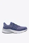 New Balance 990v6 Sneakers In Purple Suede And Mesh In Blue