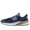 New Balance Unisex Made In Usa 990v6 In Blau/schwarz, Wildleder/mesh, Grösse 45.5