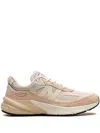 New Balance Pink & Beige 'made In Usa' 990v6 Sneakers In Pink