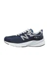 New Balance Printed Suede Mesh Sneakers With Cushioned Sole In Black