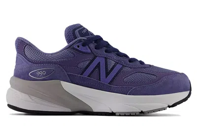 Pre-owned New Balance 990v6 Navy Sneakers In Purple/nb Navy Blue