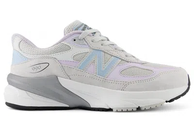 Pre-owned New Balance 990v6 Sneakers In Grey Matter/bright Lavender In Multi