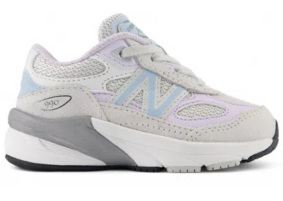 Pre-owned New Balance 990v6 Sneakers In Grey Matter/bright Lavender