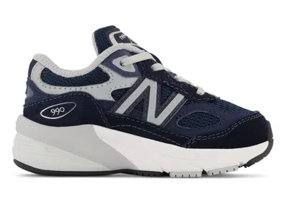 Pre-owned New Balance 990v6 Sneakers In Navy Blue/silver