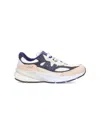 New Balance 990v6 Sneakers In Suede And Multicolor Mesh
