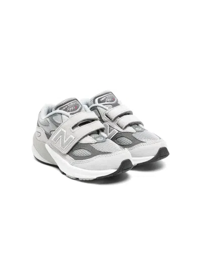 New Balance Kids' 990v6 Touch-strap Sneakers In Gray