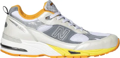Pre-owned New Balance 991 Aries (women's) Sneakers In Orange/silver