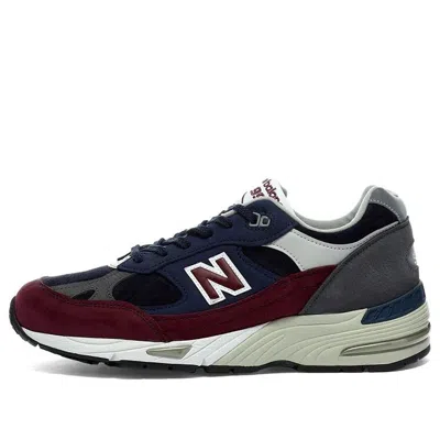 New Balance 991 Made In England 'navy Burgundy' In Multi